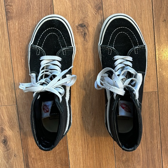 Black Sk8 Hi-Top Vans - 6.5 - Picture 6 of 7